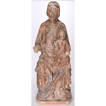 VERGINE in maestà con il Bambino che benedice. Leg