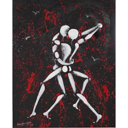 MESNAGER, Jérôme. (1961). „Tanzendes Paar“. Öl auf