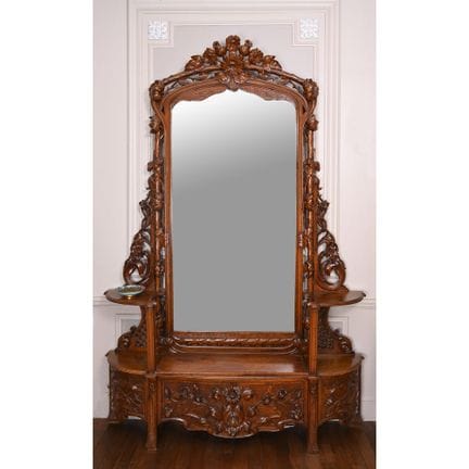 ESPECTACULAR MUEBLE DE ARTE NUEVO que forma una ja