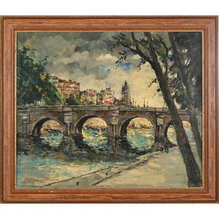 STENN Henri. (1903-1993). «Le pont neuf et le quai