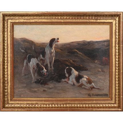HERMANN-LEON Charles. (1838-1908). «Chasse au sang