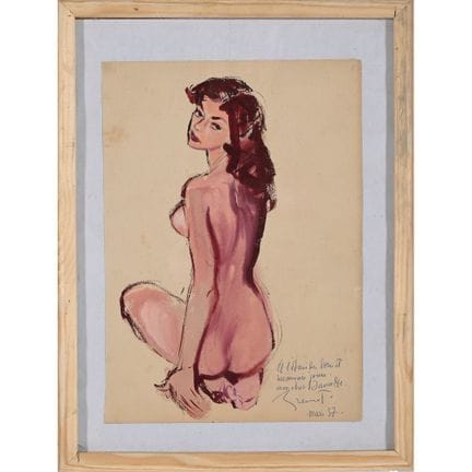 BRENOT Pierre Laurent. (1913–1998). „Posierendes M