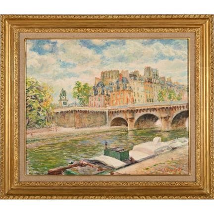 SOLER PUIG Juan. (1906-1984). «Paris, le Pont Neuf