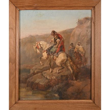 PRANGEY Emile. (Né en 1832). «Les cavaliers dans u