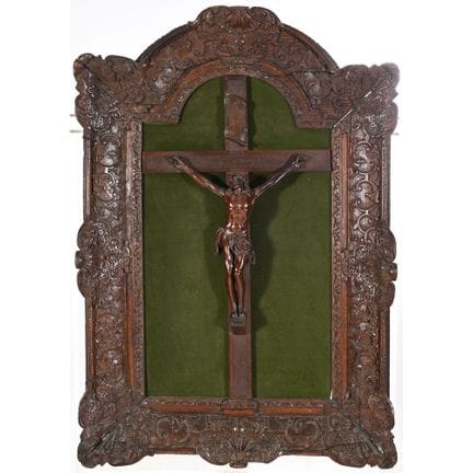 KREUZ DER REGENCE-ZEIT aus naturbelassenem, patini