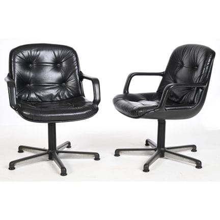 COMFORTO. Charles POLLOCK. COPPIA DI POLTRONE con 