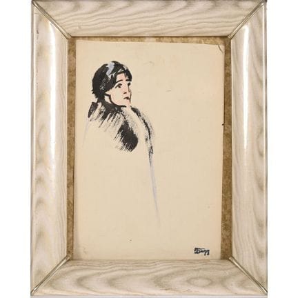 ZINGG, Jules Emile. (1882-1942). «Mujer». Acuarela