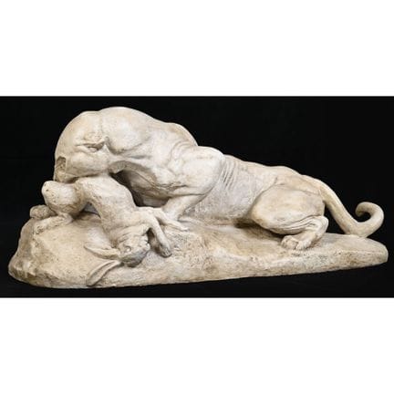 BARYE, Antoine Louis. (Atribuido a). «Pantera devo
