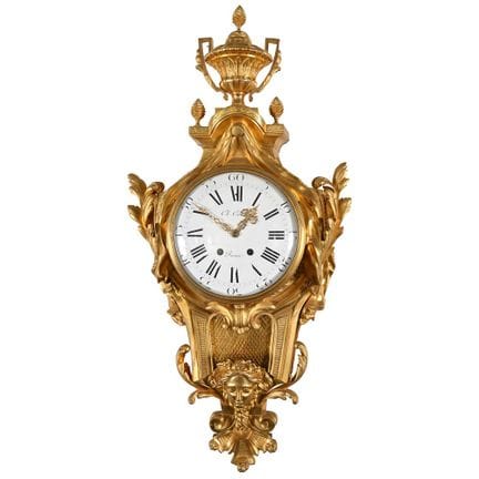 Reloj LOUIS XVI de bronce dorado al mercurio decor