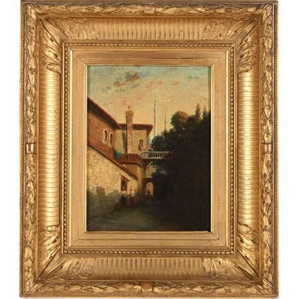 HALIL Ali. (1904-1974). «Rue animée dans une ville