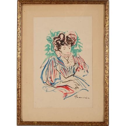 GRAU-SALA, Emilio. (1911–1975). „Mädchen“. Aquarel