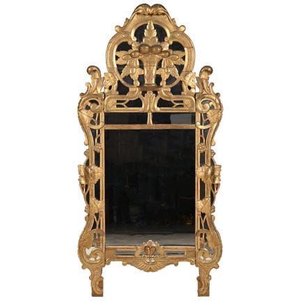 HELADERA A LA PROVENZAL LOUIS XV, de madera dorada