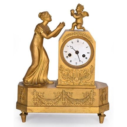 RELOJ DE PENDULO de la época de la Restauración, d
