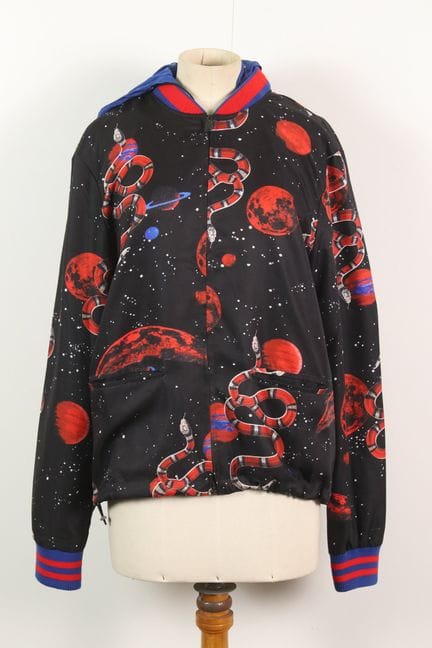 GUCCI - Veste Space Snake en coton imprimé, fermet