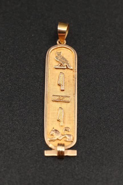 Andenken-Anhänger aus Ägypten mit Hieroglyphen-Ver