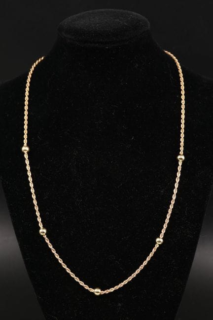 Halskette aus 18 Karat Gelbgold (750°/00), mit abw