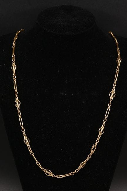 Halskette aus 18 Karat Gelbgold (750°/00) mit läng