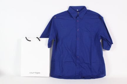 COURREGES - Chemisette homme en coton et polyester