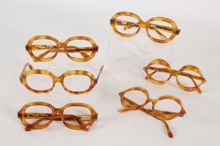 PIERRE CARDIN - Lot de six montures de lunettes vi