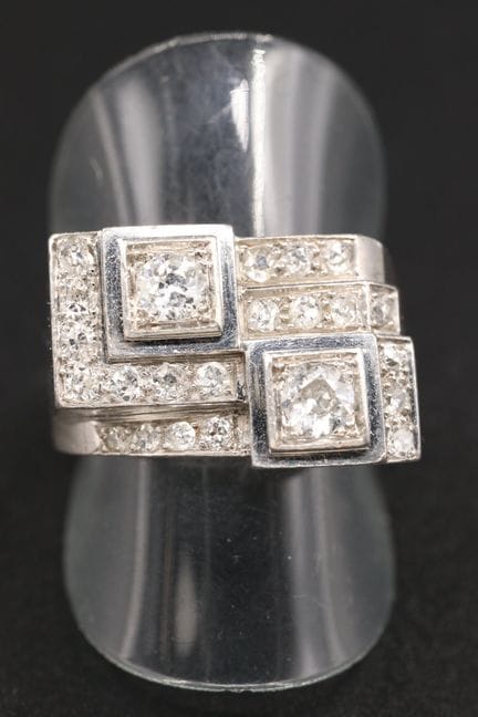 Tank-Ring aus Platin (Feingehalt 850°/00), die abg
