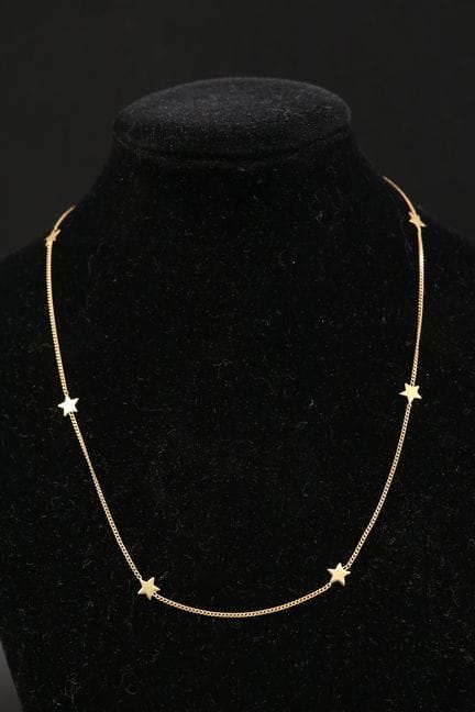 Kette aus 18 Karat Gelbgold (750°/00) mit Sternenv