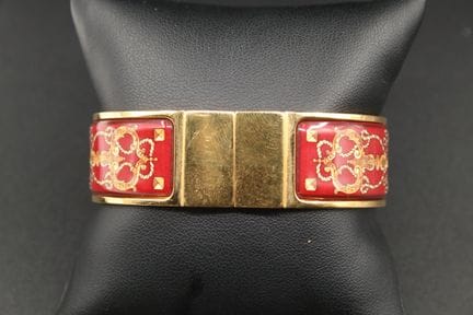 HERMES - Bracelet jonc ouvrant Clic-Clac en métal 