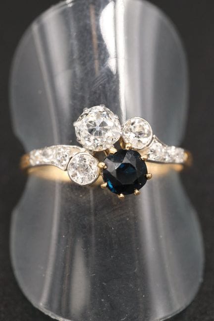 Ring „Du und ich“ aus 18 Karat Gelbgold (750°/00) 