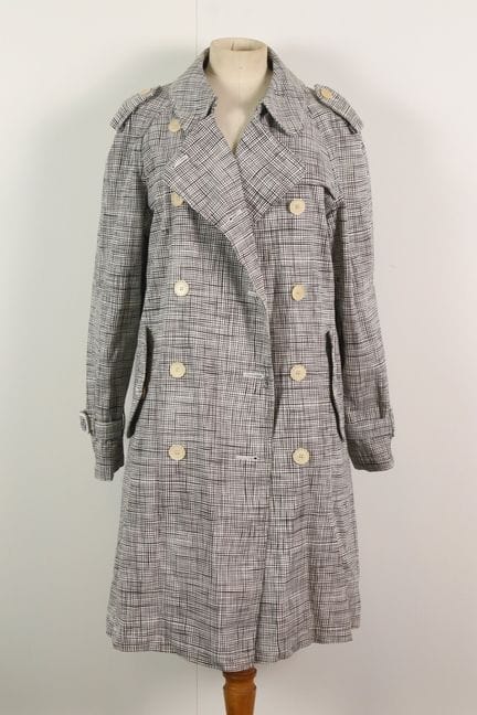 BURBERRY London - Imperméable ceinturé en coton im