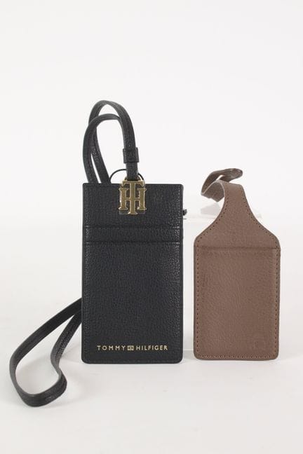 TOMMY HILFIGER - Etiquette porte-nom en cuir grain