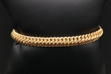 Armband mit amerikanischem Glied in 18 Karat Gelbg