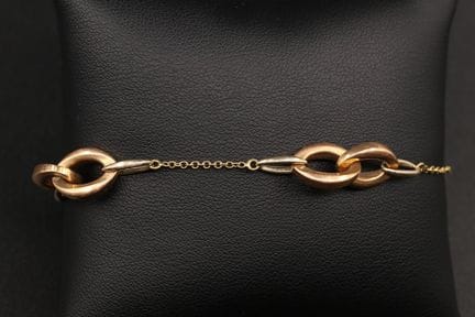 Armband aus 18 Karat Gelbgold (750°/00), dessen Gl