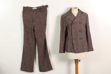 SONIA RYKIEL - Tailleur pantalon en tweed de laine