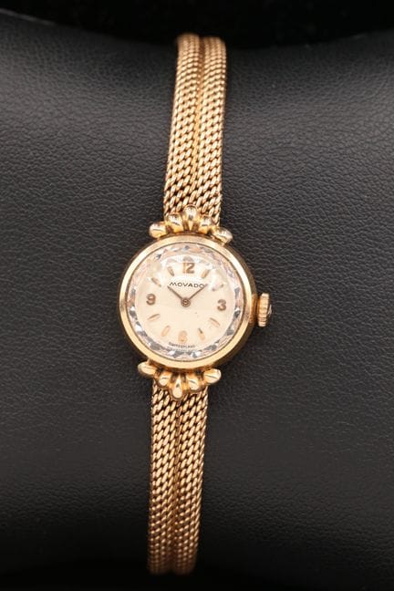 Damenarmbanduhr aus 18 Karat Gelbgold (750°/00), r