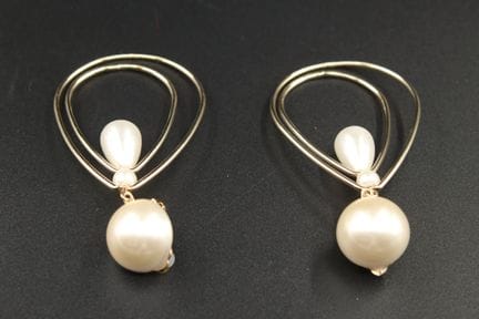 FRANCINE BRAMLI - Paire de clips d'oreilles goutte