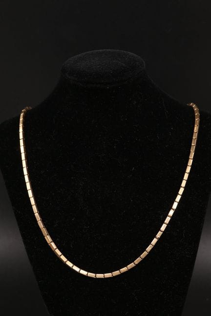 Halskette aus 18 Karat Gelbgold (750°/00) mit Gele