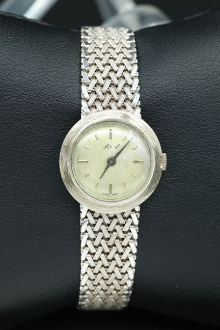Damenarmbanduhr aus 18 Karat Weißgold (750°/00), r