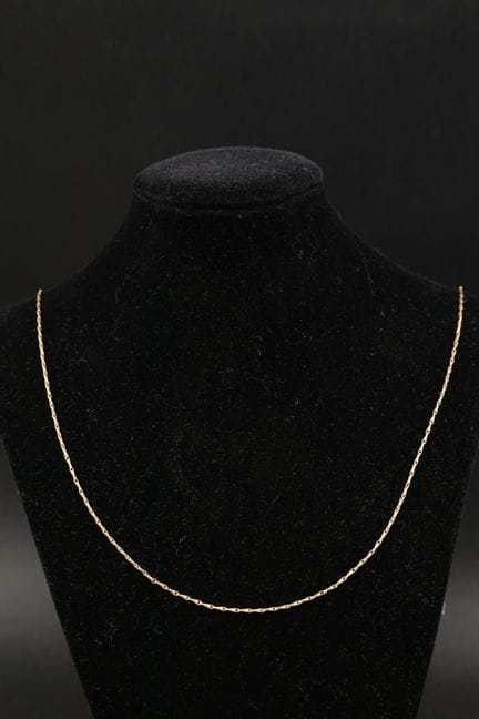Feine Kette aus 18 Karat Gelbgold (750°/00). Gewic