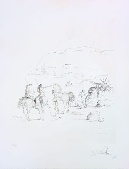 Salvador DALI (1904–1989)
"The Horsemen"
Etching o