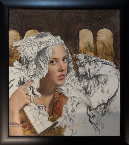 Cesar SANTOS (1982) 
"La nipote di Madeleine"
Olio