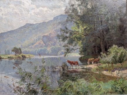 Émile ISENBART (1846-1921)
«Vacas a orillas del ag