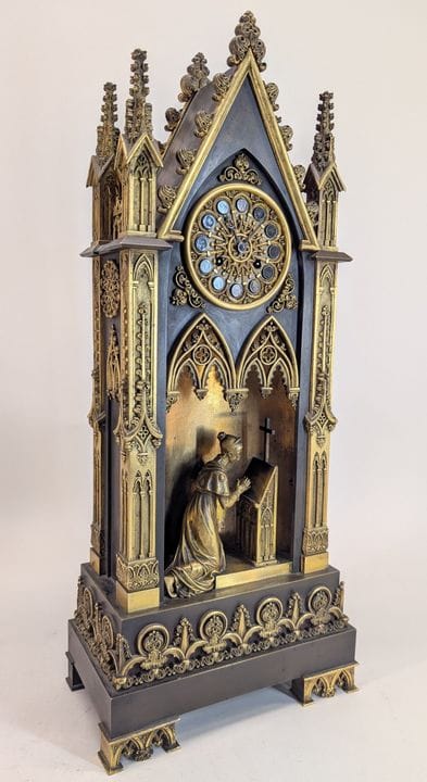 CLOCK known as the "Cathedral," in the Neo-Gothic 