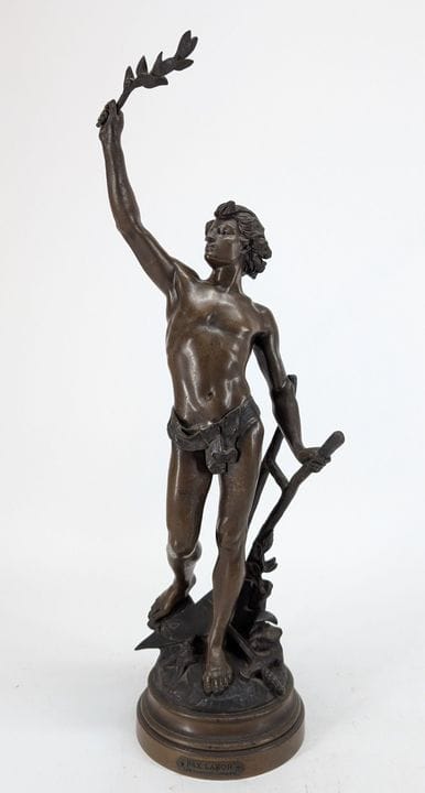Édouard DROUOT (1859–1945)
"Pax Labor"
Bronze scul
