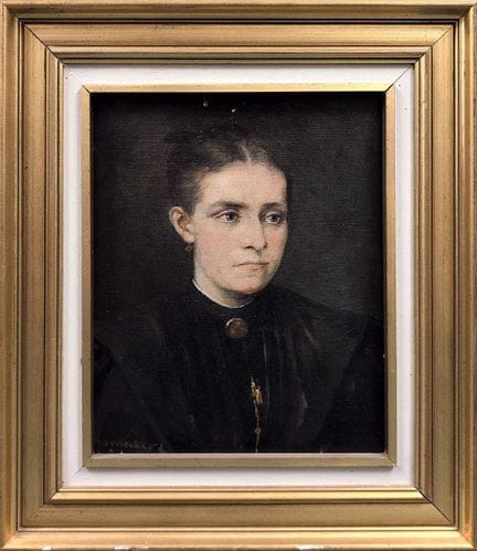 Léon HORNECKER (1864-1924) 
«Retrato de mujer vest