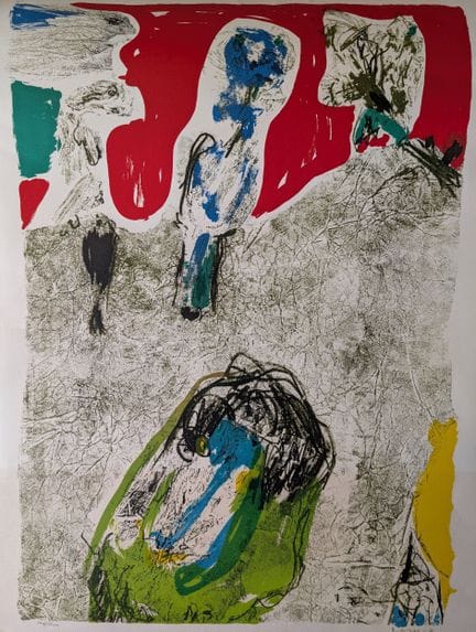 Asger JORN (1914–1973) 
“Composition” 
1969
Lithog