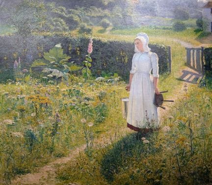 Jean BEAUDUIN (1851-1916) 
«Joven con jarra de lec