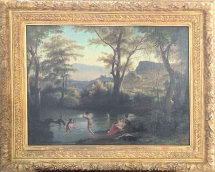 Julius ZIELKE (1826-1907)
«Bañistas en la campiña 