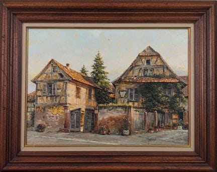 Michel GUÉDRON (1937-2012) 
"La casa abbandonata, 