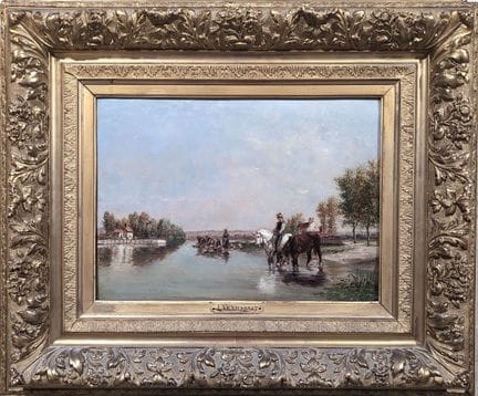 Jules Jacques VEYRASSAT (1828-1893)
«Jinetes y lav