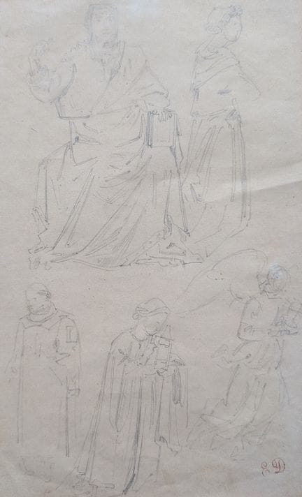 Eugène DELACROIX (1798–1863)
"Studies, Religious F