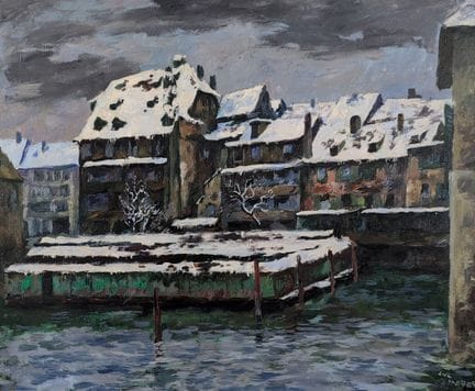 Luc HUEBER (1888-1974)
"L'antico bagno Persohn, a 